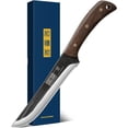 thumbnail image 1 of 6.7 Inch Boning Knife for Meat Cutting, Super Sharp Fillet Fish, High Carbon Steel Hand Forged Butcher Knives Brisket Trimming, BBQ, Camping, 1 of 1