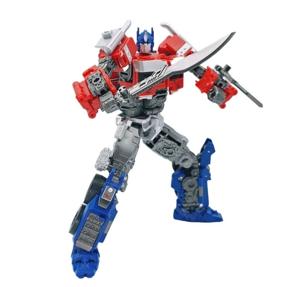 6.7-Inch Car Deformation Robot Toys-Optimus Prime Transformer Toy Action Figure, TW-1030 (Plain Edition,Red)