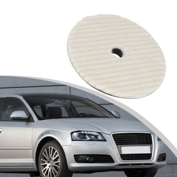 6/7 Inch Polishing Pads Wool Felt Polishing Pad Wheel Backing Pad For Car Glass Stainless Steel Polish 150Mm/180Mm 7In Fangkenuo