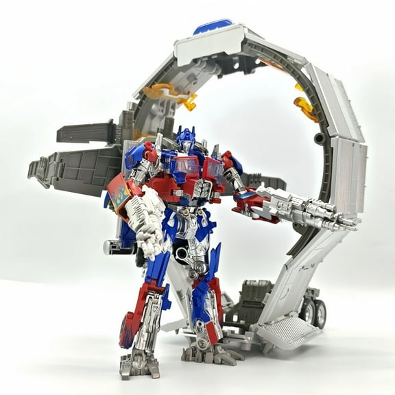 6.7-Inch Premium Edition Optimus Prime (OP) Flying Wing with Weapons Pack and Wagon | Warriors Rise TW-1022EX Transformer