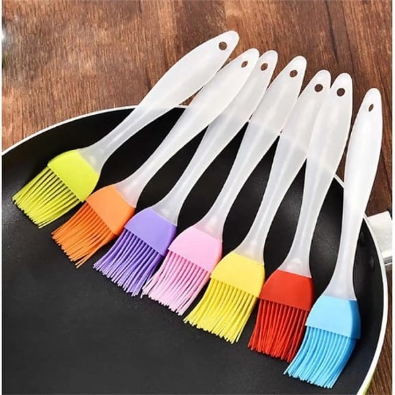 6.7 Inch Silicone BBQ Basting Brush for Grilling Cooking Oil Brush Heat Resistant Kitchen Tool