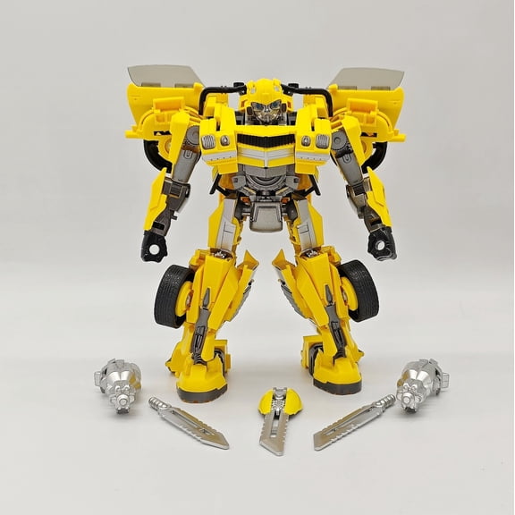 6.7-Inch Transformer Studio Series Deluxe Class 100 Bumblebe Action Figure-Rise of the Beasts Movie Design Collectible Model Battle-Ready Display Scenes (TW-1032)