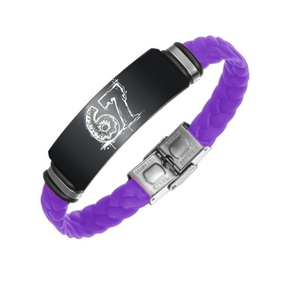 6 7 Meme Donut Bracelet Funny Teacher Gift, Six Seven Meme Silicone Wristband for Unisex Math Teacher, Days of School √4489 Jewelry Thank You Gifts for Educators Professor