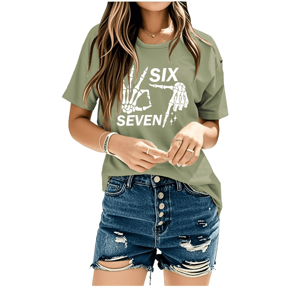 6 7 Shirt Six Seven T-Shirt Women Tee