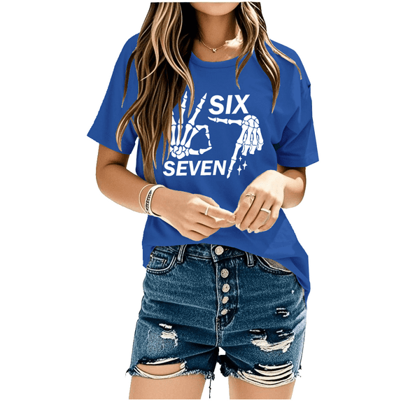 6 7 Shirt Six Seven T-Shirt Women Tee