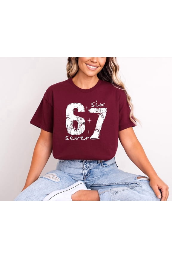 6 7 Shirt, Teacher T-Shirt, Six Seven Tiktok Trend, Group Shirt, Couples Costume,