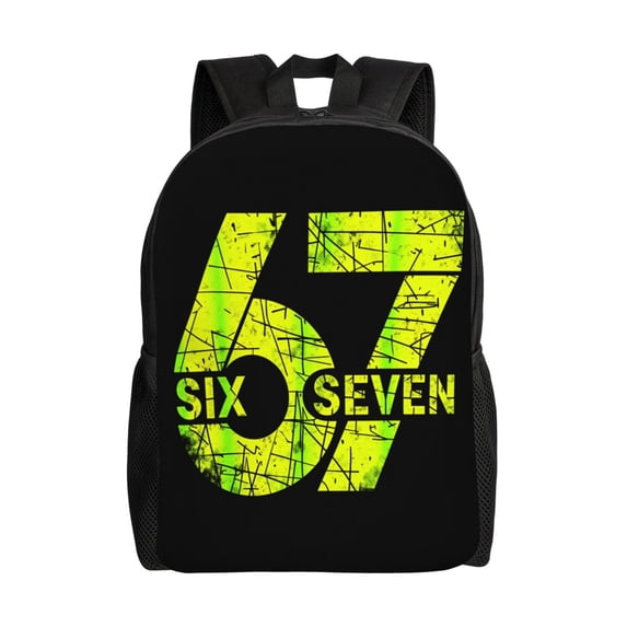 6 7 Six Seven Backpack Fashion Travel Backpack Laptop Backpack 16ch Simple Backpack