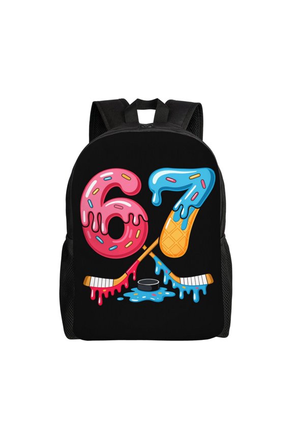 6 7 Six Seven Backpack Fashion Travel Backpack Laptop Backpack 16ch Simple Backpack