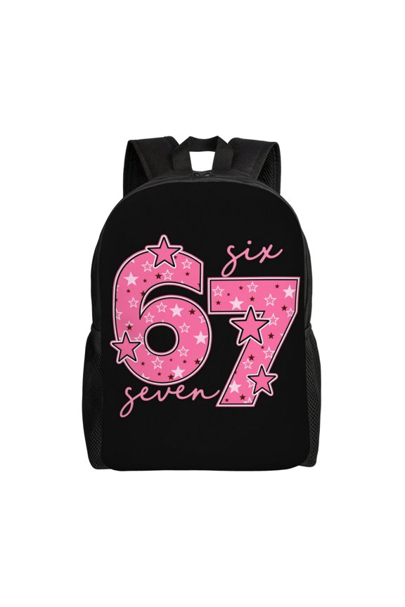6 7 Six Seven Backpack Fashion Travel Backpack Laptop Backpack 16ch Simple Backpack