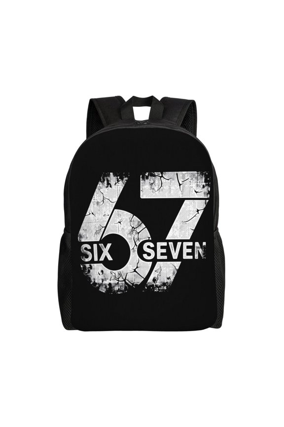 6 7 Six Seven Backpack Fashion Travel Backpack Laptop Backpack 16ch Simple Backpack