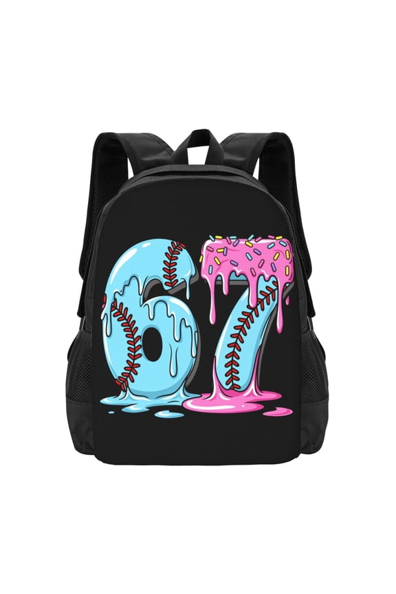 6 7 Six Seven Backpack Fashion Travel Backpack Laptop Backpack Simple And Large Capacity Backpack 16.5 Inch