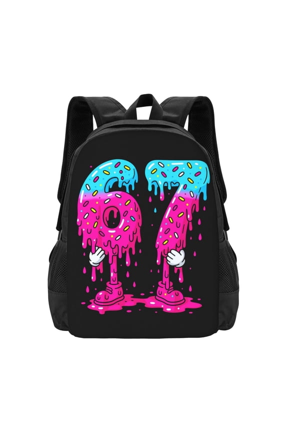 6 7 Six Seven Backpack Fashion Travel Backpack Laptop Backpack Simple And Large Capacity Backpack 16.5 Inch