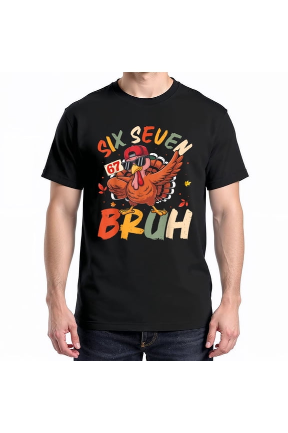 6 7 Thanksgiving S Boys Turkey Meme T-Shirt – Holiday Humor – Kids Celebration Gift