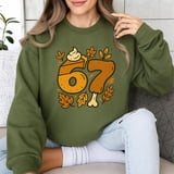 6 7 Thanksgiving Turkey Fall Graphic Sweatshirt - Walmart.com