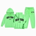 thumbnail image 1 of 6-7 Years Boy's 2 Piece Outfit Hoodie Pullover and Sweatpants Casual Pants Sweatsuits Dailywear Set 12-24 Months 2T 3T 4T 5T,Green, 1 of 7