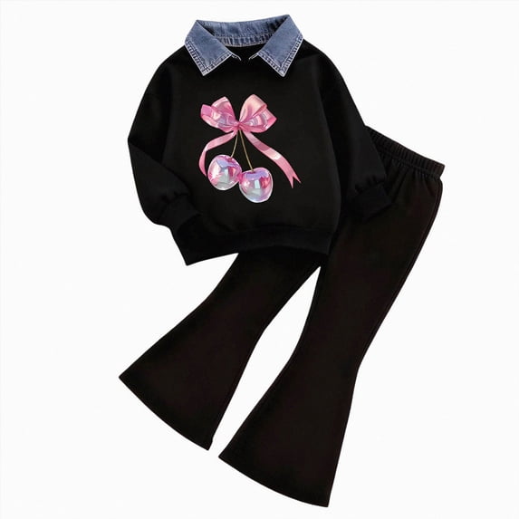 6-7 Years Child Baby Girl Clothes Sets, 2pcs Autumn Long Sleeve Clothes Outfits Toddler Girl Sweater Sets 6-12 Months 12-24 Months 2T 3T 4T 5T 6T 7T Set