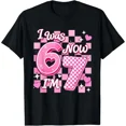thumbnail image 1 of 6 7 Years Old Birthday Girl I was 6 Now I'm 7 67 Meme Kids T-Shirt, 1 of 8