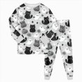 thumbnail image 1 of 6-7 Years Tween Girls Short Sleeve Print Shirts Tops Pants Outfits Pajama Set Girls Pj Sets For Girls, 1 of 9