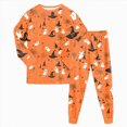 thumbnail image 1 of 6-7 Years Tween Girls Short Sleeve Print Shirts Tops Pants Outfits Pj Set For Girls Halloween Pajama Set, 1 of 9