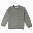 thumbnail image 1 of 6-7 Years Unisex Toddlers and Babies' Cable Knit Fisherman Cardigan Sweater Fall Winter Cardigan Sweater Grey Sweater Coat, 1 of 5