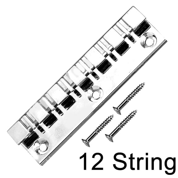 6, 7 or 12 String Stopbar Tailpiece Guitar in chrome Bridge Fits flat top Guitar