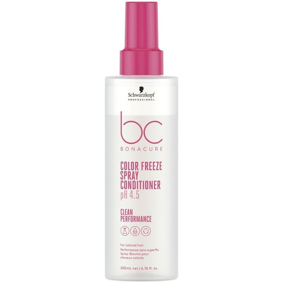 6.7 oz , Schwarzkopf BC Clean Performance Color Freeze Spray Conditioner , Hair Beauty Product - Pack of 2 w/ Sleek Pin Comb