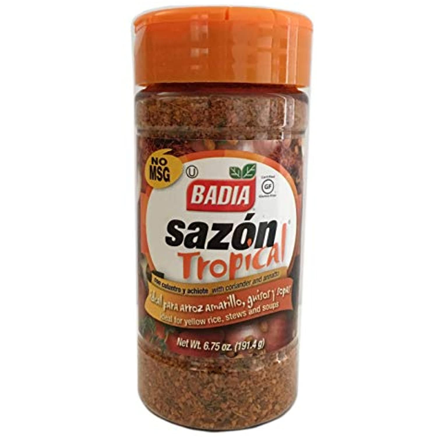 Badia Sazon Tropical with Coriander and Annatto, 6.75 oz