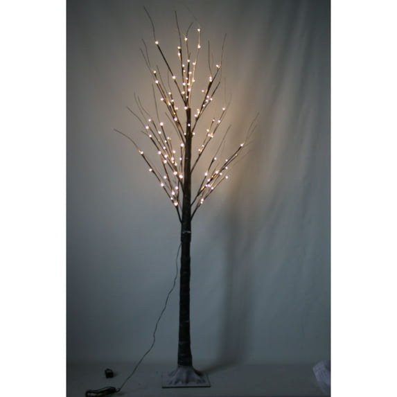 6.75' Pre-Lit Pencil Functional Artificial Christmas Tree - Warm White LED Lights