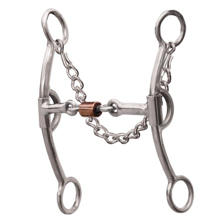 6.75" Professional Choice Derby Bit 3 Piece Twisted Dog-Bone Mouth Horse