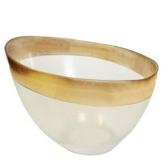 6.75 in. Candy Bowl with Gold Decoration
