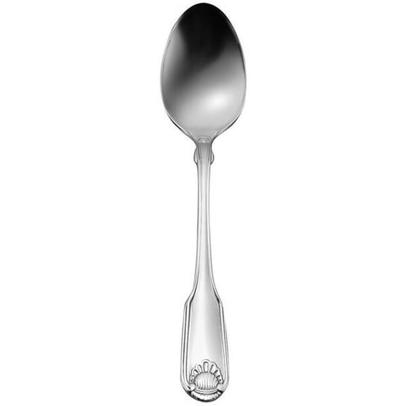 6.75 in. Classic Shell Oval Bowl Soup & Dessert Spoon Silver