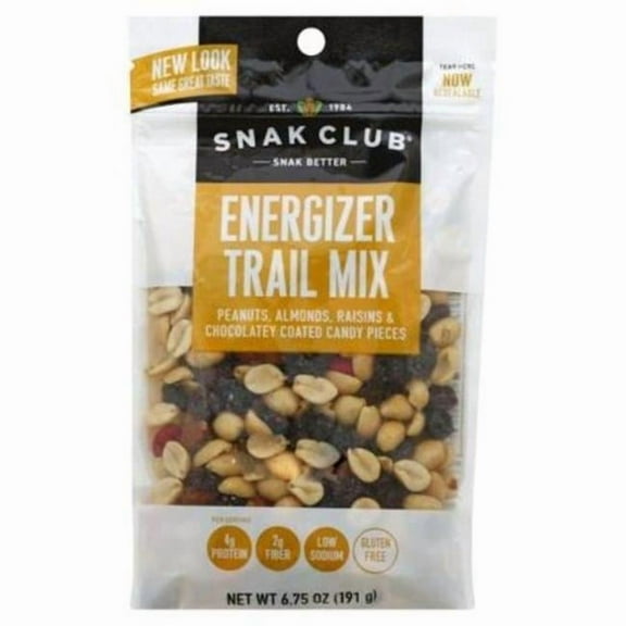 6.75 oz Snak Club Energi Trail Mix - Pack of 6