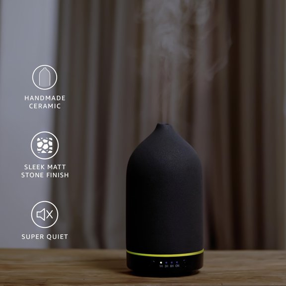 6.76oz Essential Oil Diffuser Featuring 7 Calming Colors, Silent Functionality, Automatic Timer, And Humidifying Feature for Peaceful Sleep