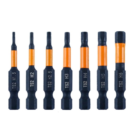 6/7Pcs Impact Hex Head Allen Wrench Drill Bit Set Magnetic Hex Bit Screwdriver