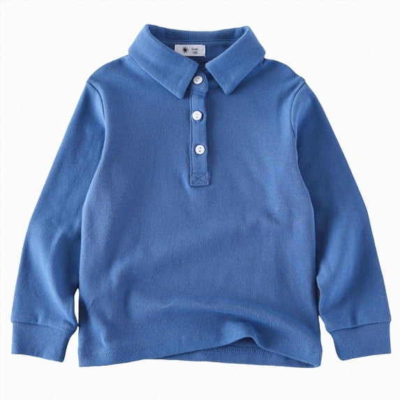 6-7T Little Kids Boys Long Sleeve Classic Oxford Dress Shirts Kids Casual Button Collared Shirt for 12 18 24 Months 2T 3T 4T 5T 6T 7T Toddler Kids Fall Winter Clothes Tops