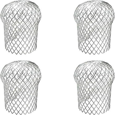 6.7X3.5In Downspout Filters,4 Pack Durable Gutter Downspout Protectors,Aluminum Mesh Leaf Guards,Gutter Drain Cover