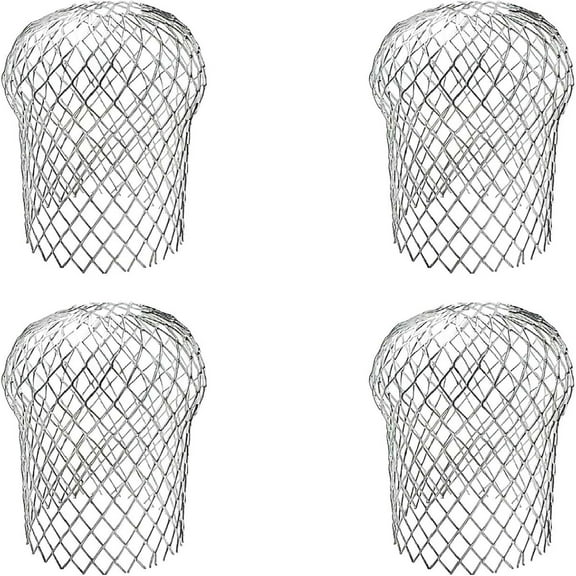 6.7X3.5In Downspout Filters,4 Pack Durable Gutter Downspout Protectors,Aluminum Mesh Leaf Guards,Gutter Drain Cover