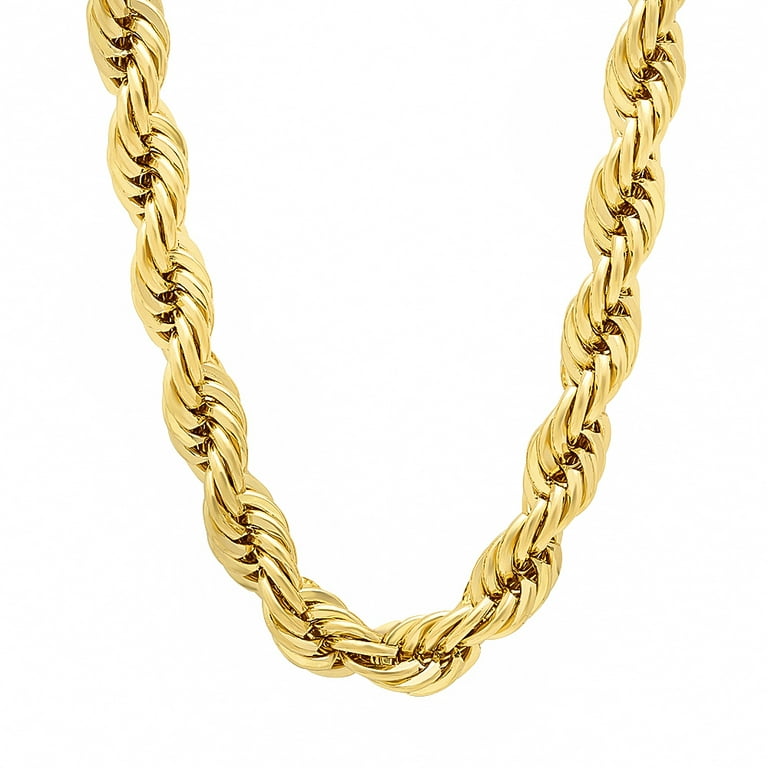 14k deals gold Rope chain necklace/Gold 2.2mm 21