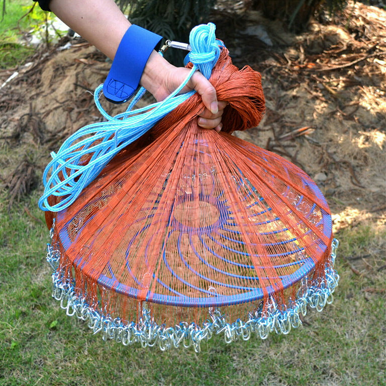 Net Cast Fishing Saltwater American Bait Hand Mesh Freshwater Nest