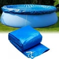 thumbnail image 1 of 6/8/10/12 Feet Round Swimming Pool Cover with Strap Rope,Quick Set Ring Pool Cover for Round Above Ground Swimming Pools,UV Protection,Roudn Pool,Blue, 1 of 10
