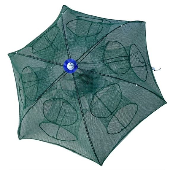 6/8/10/12 Holes Fishing Baits Trap Fish Trap Foldable Trap Cast Net Cage for Catching Lobsters Shrimp