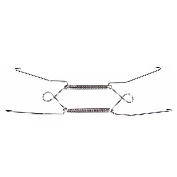 6/8/10/12 Inch Wire Plate Dish Hangers Holder W-shaped Wall Display Decorative Invisible Spring Art Hanging Adjustable Hooks