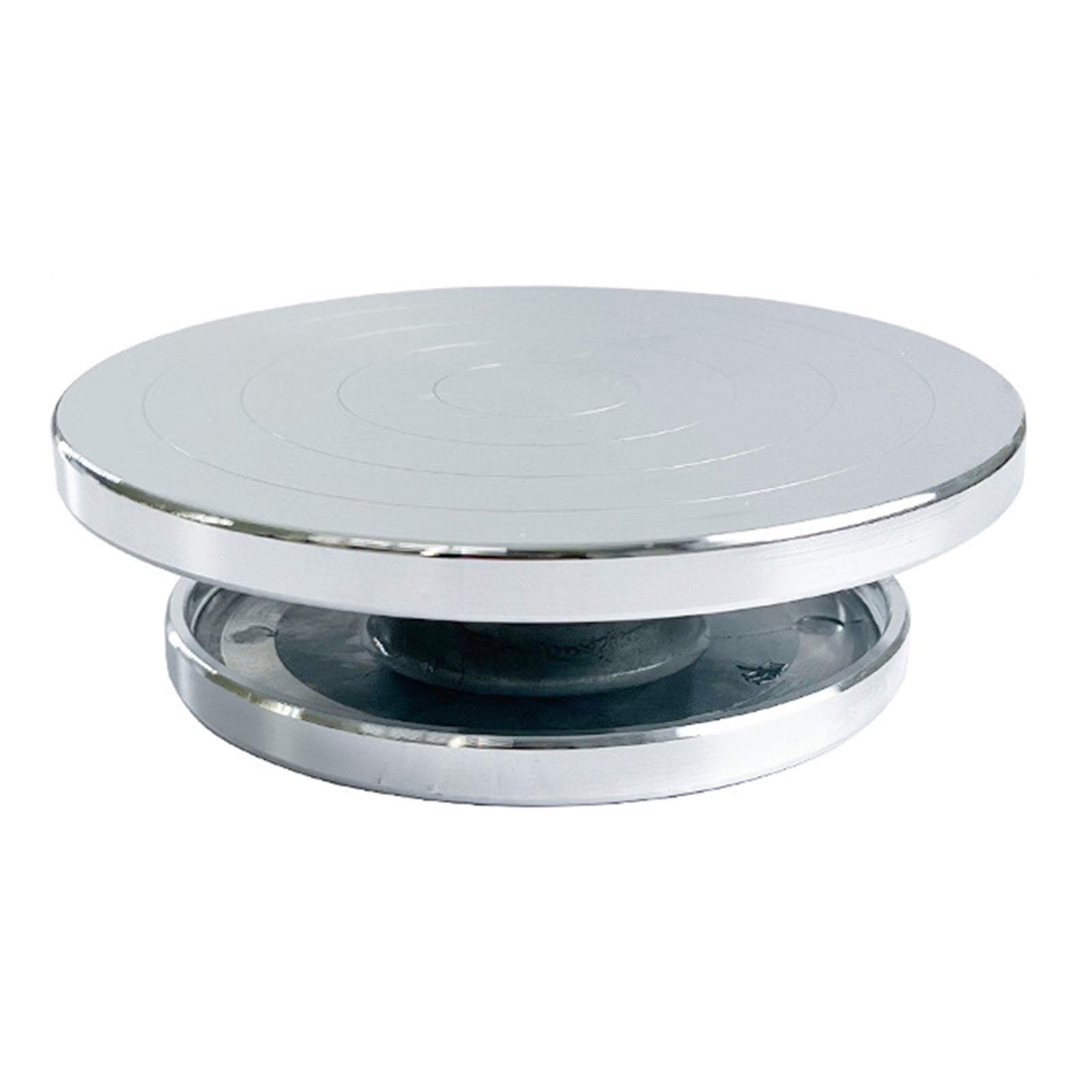 6/8/10/12in Turntable Sculpting Wheel Double-Sided Pottery Turnable Wheel for Cake Decorating Painting Crafting Projects