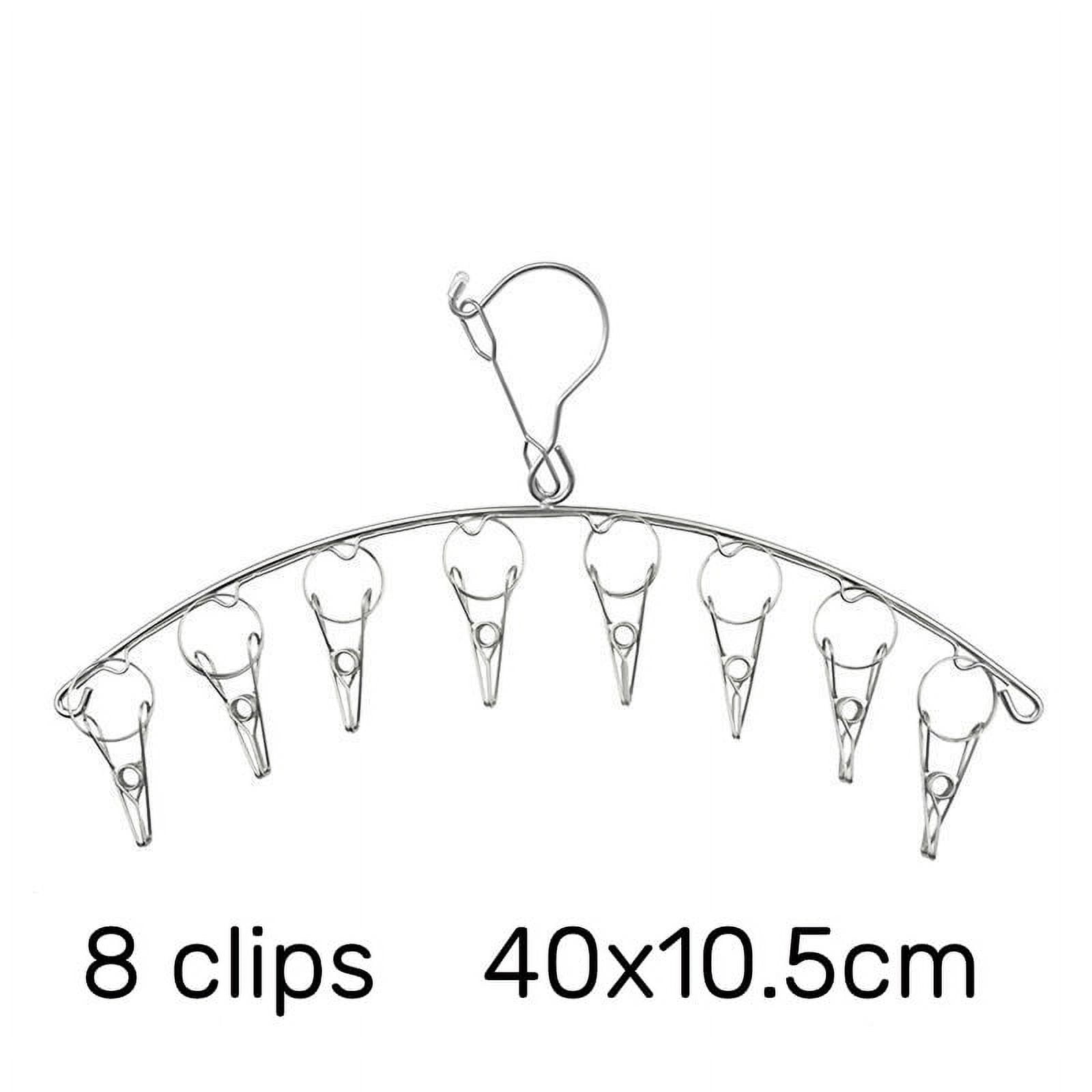 6/8/10/20 Stainless Steel Clips Laundry Airer Hanger Underwear Socks