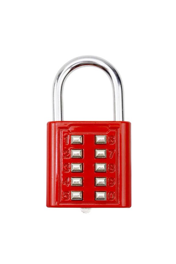 6/8/10 Digit Combination w/ Keys Travel Suitcase Luggage Lock Bag Pad Fast I0C1