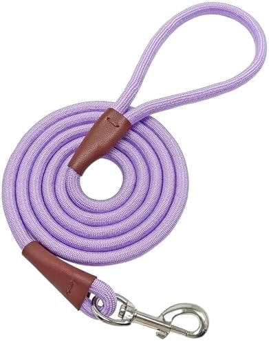 6/8 /10 FT Dog Leash, Classic Solid Colors, Strong Nylon Rope Dog Leash ...
