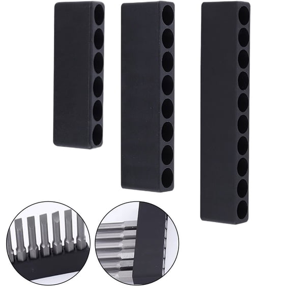 6/8/10 Hole Screwdriver Bit Holder Hex Shank Plastic Storage Case Tool organizer