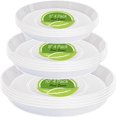thumbnail image 1 of 6 8 10 inch Clear Plant Saucer, Heavy Sturdy Plastic Planter Trays Pot Tray for Indoor Outdoor, Plant Water Plate Drip Trays for Pots, 12 Pcs, 1 of 15