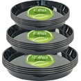 thumbnail image 1 of 6 8 10 inch Plant Saucer, Heavy Sturdy Plastic Planter Trays Pot Tray for Indoor Outdoor, Plant Water Plate Drip Trays for Pots, (12 Pcs, Black), 1 of 11