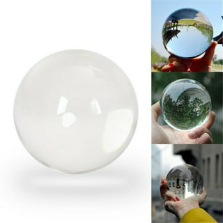 DFGDFG Photography Glass Crystal Ball 80mm 100mm Sphere Photography Photo  Shooting Props Lens Clear Round Artificial Ball Decor Gift (Color : Green